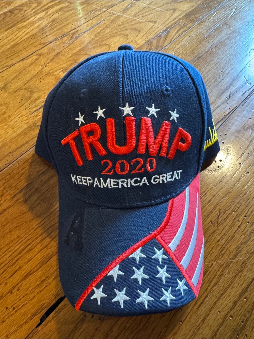 2020 Keep America Great Embroidered Baseball Cap - Navy & Red